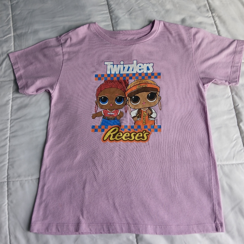 L.O.L. Surprise! Pink Graphic T-Shirt Twizzlers & Reese